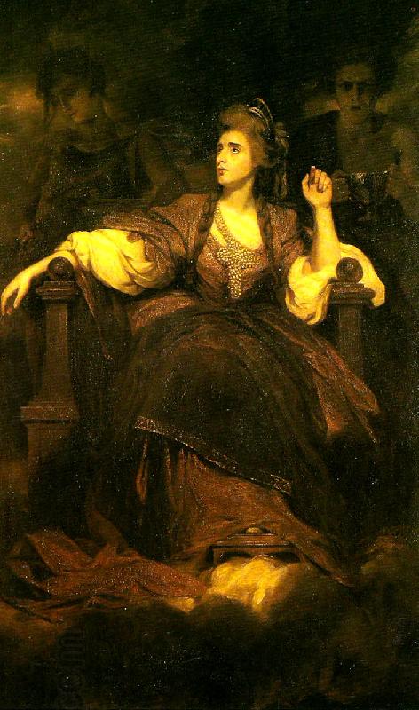 Sir Joshua Reynolds mrs siddons as the tragic muse China oil painting art